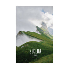 Load image into Gallery viewer, Seceda Ridge Italy Painting Window to the World Vertical Poster - Xavi&#39;s World
