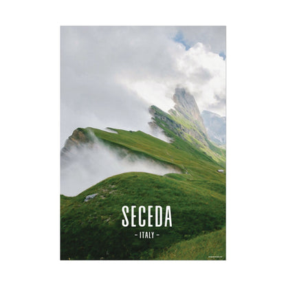 Seceda Ridge Italy Painting Window to the World Vertical Poster - Xavi's World