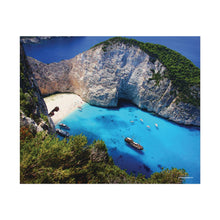 Load image into Gallery viewer, Navagio Beach Zakynthos Greece Painting Window to the World Horizontal Poster - Xavi&#39;s World
