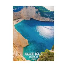 Load image into Gallery viewer, Navagio Beach Zakynthos Greece Painting Window to the World Vertical Poster - Xavi&#39;s World
