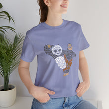 Load image into Gallery viewer, Martial Art Panda Typography Cartoon Unisex Tshirt - Xavi&#39;s World
