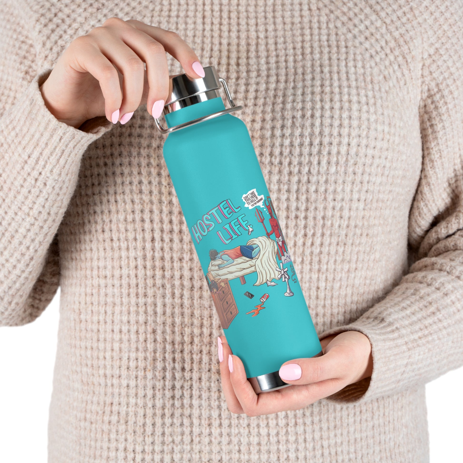 Xavi's Hostel Life 22oz Vacuum Insulated Bottle (650 ml) - Xavi's World
