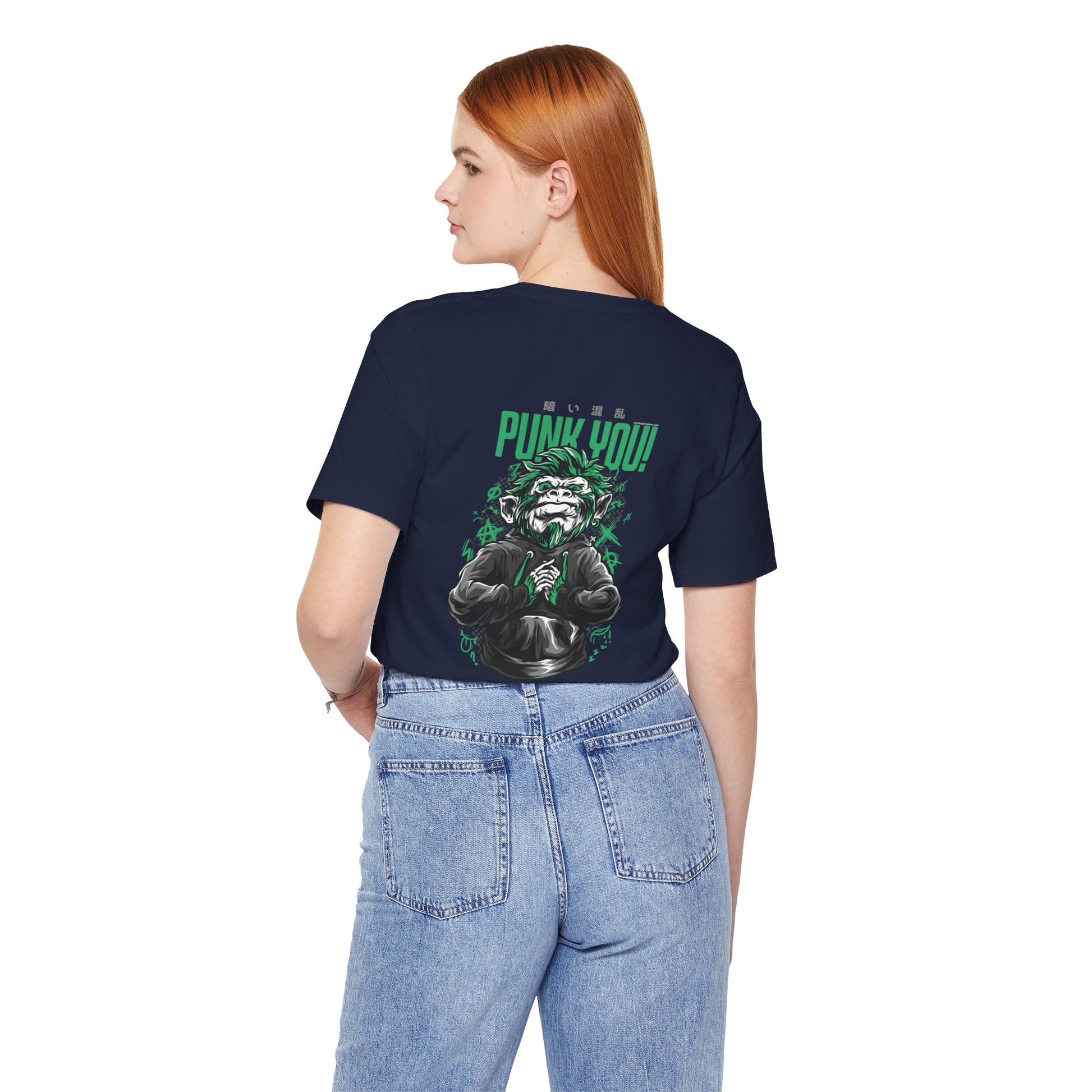 Xavi's Punk You Ape Back Print Streetwear Unisex Tshirt - Xavi's World