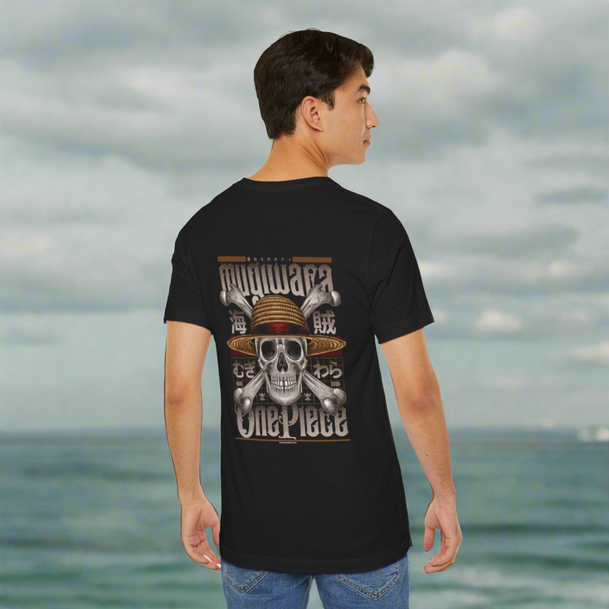 Mugiwara Pirate Art Back Print Unisex Cotton Tshirt - Xavi's World
