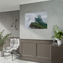 Load image into Gallery viewer, Seceda Ridge Italy Painting Window to the World Horizontal Poster - Xavi&#39;s World
