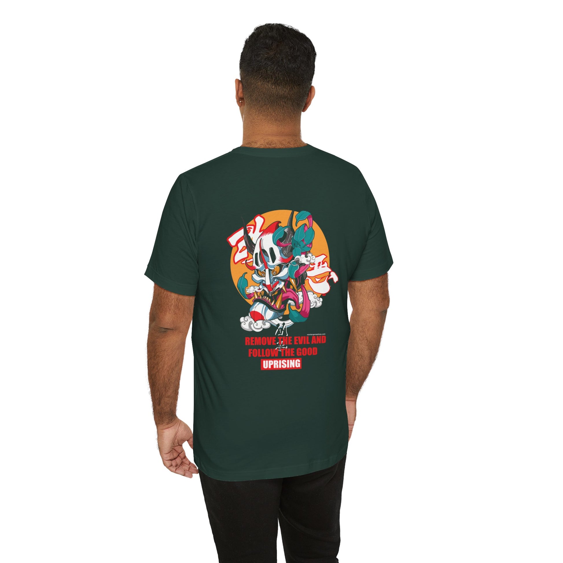 Crazy Wicked Goblin Good Evil Back Print Unisex Cotton Tshirt - Xavi's World