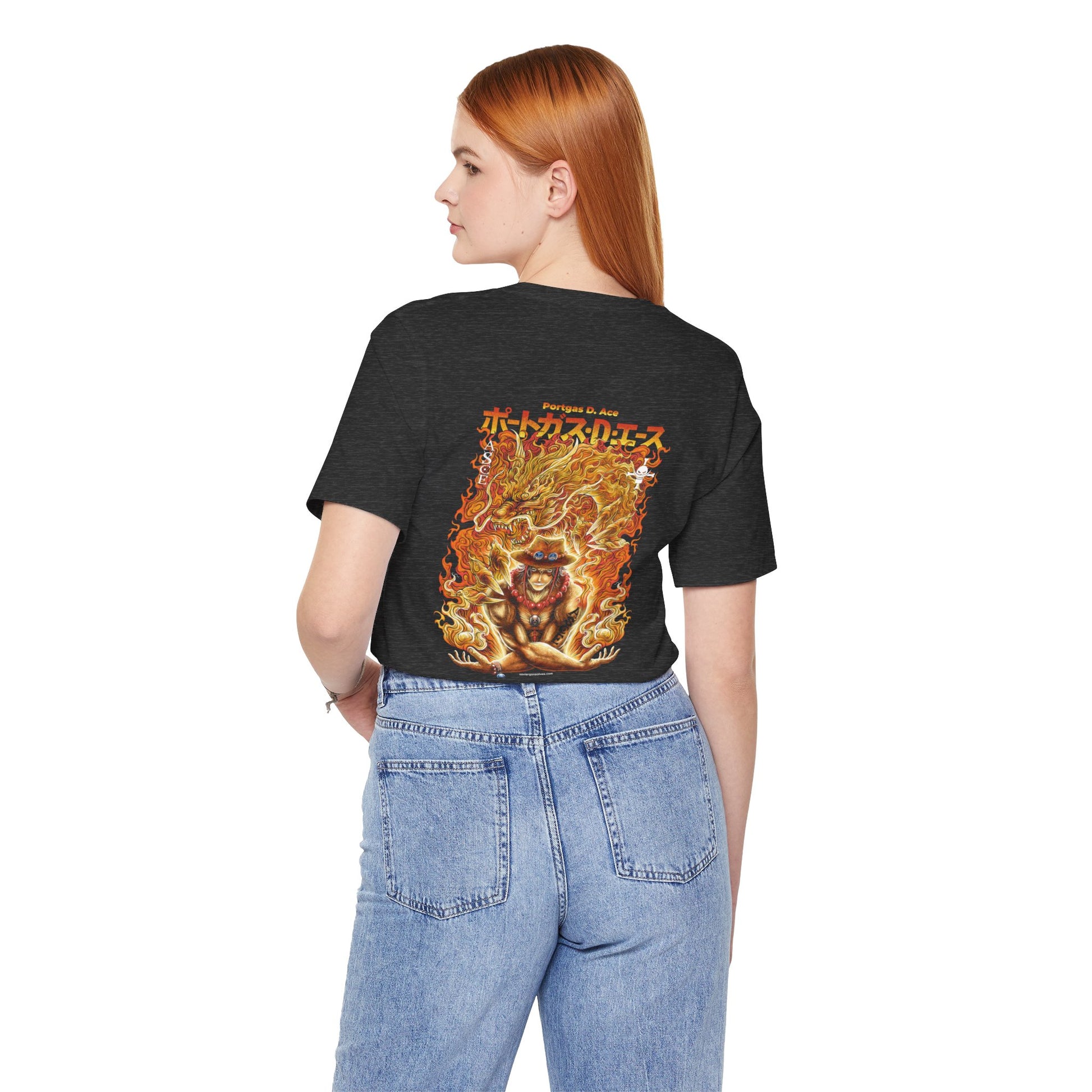 Ace-ing Art Back Print Unisex Cotton Tshirt - Xavi's World