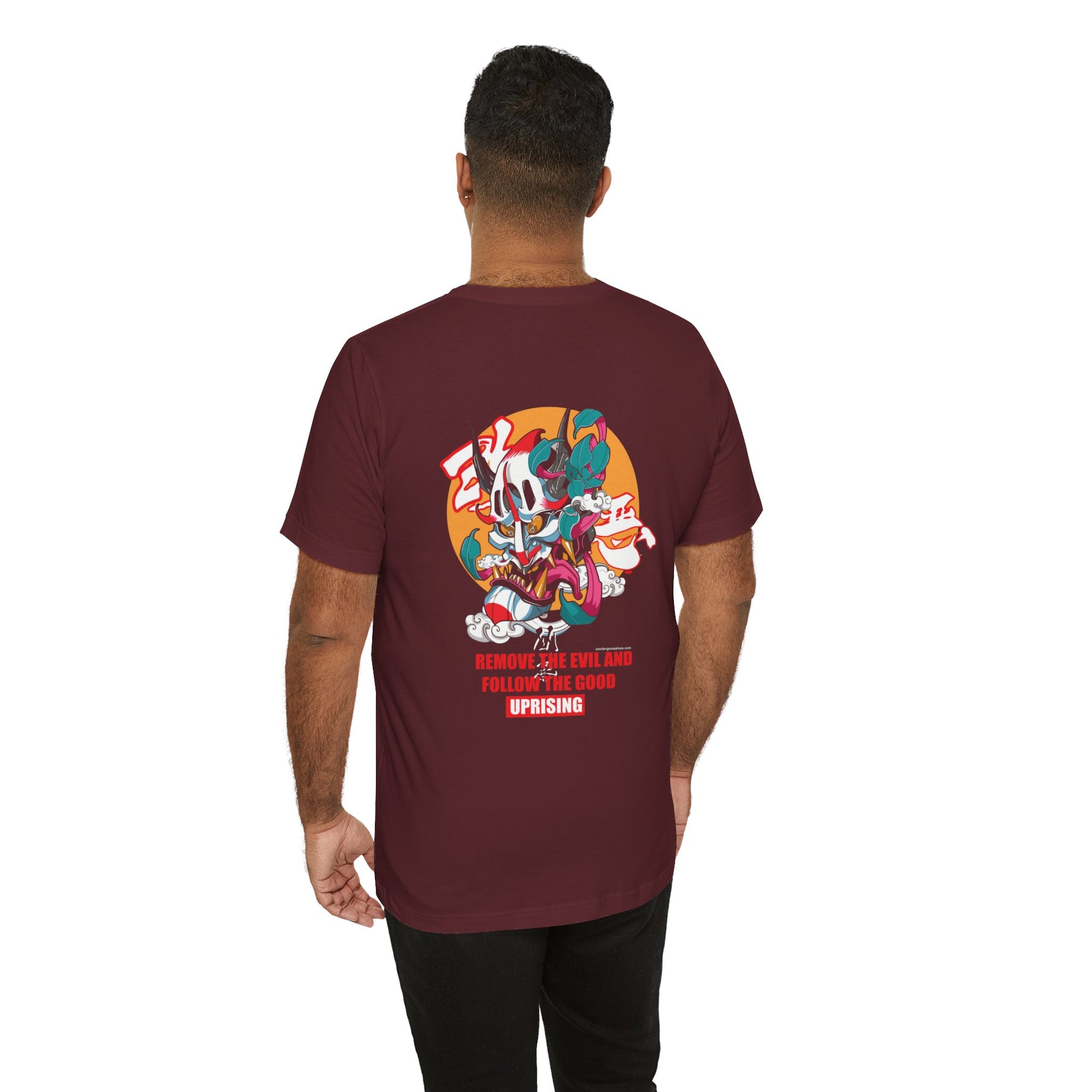 Crazy Wicked Goblin Good Evil Back Print Unisex Cotton Tshirt - Xavi's World