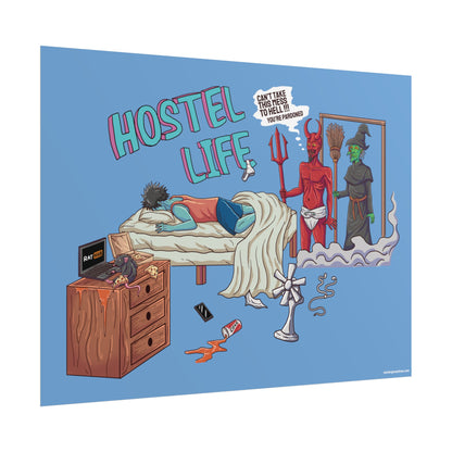 Xavi's Hostel Life Matte Horizontal Poster - Xavi's World