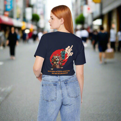 Xavi's Samurai Pug Back Print Streetwear Unisex Tshirt - Xavi's World