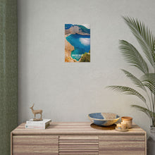 Load image into Gallery viewer, Navagio Beach Zakynthos Greece Painting Window to the World Vertical Poster - Xavi&#39;s World
