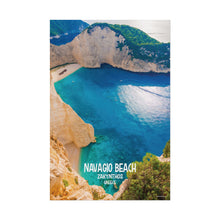 Load image into Gallery viewer, Navagio Beach Zakynthos Greece Painting Window to the World Vertical Poster - Xavi&#39;s World
