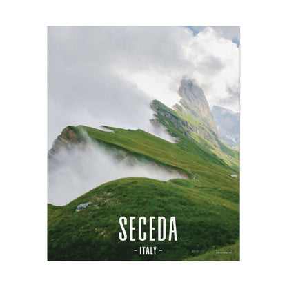 Seceda Ridge Italy Painting Window to the World Vertical Poster - Xavi's World