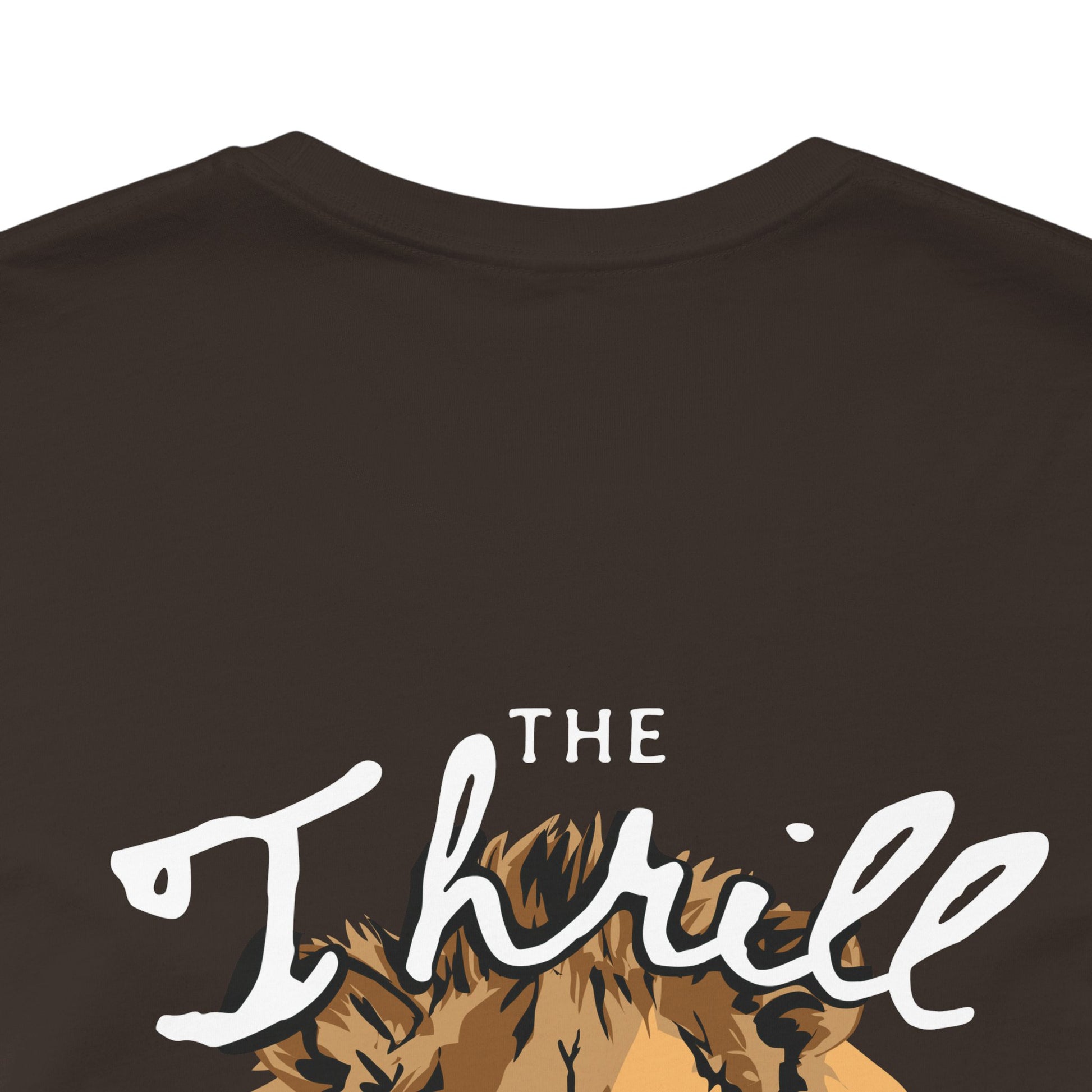Xavi's Thrill of the Hunt Lion Art Back Print Streetwear Unisex Tshirt - Xavi's World