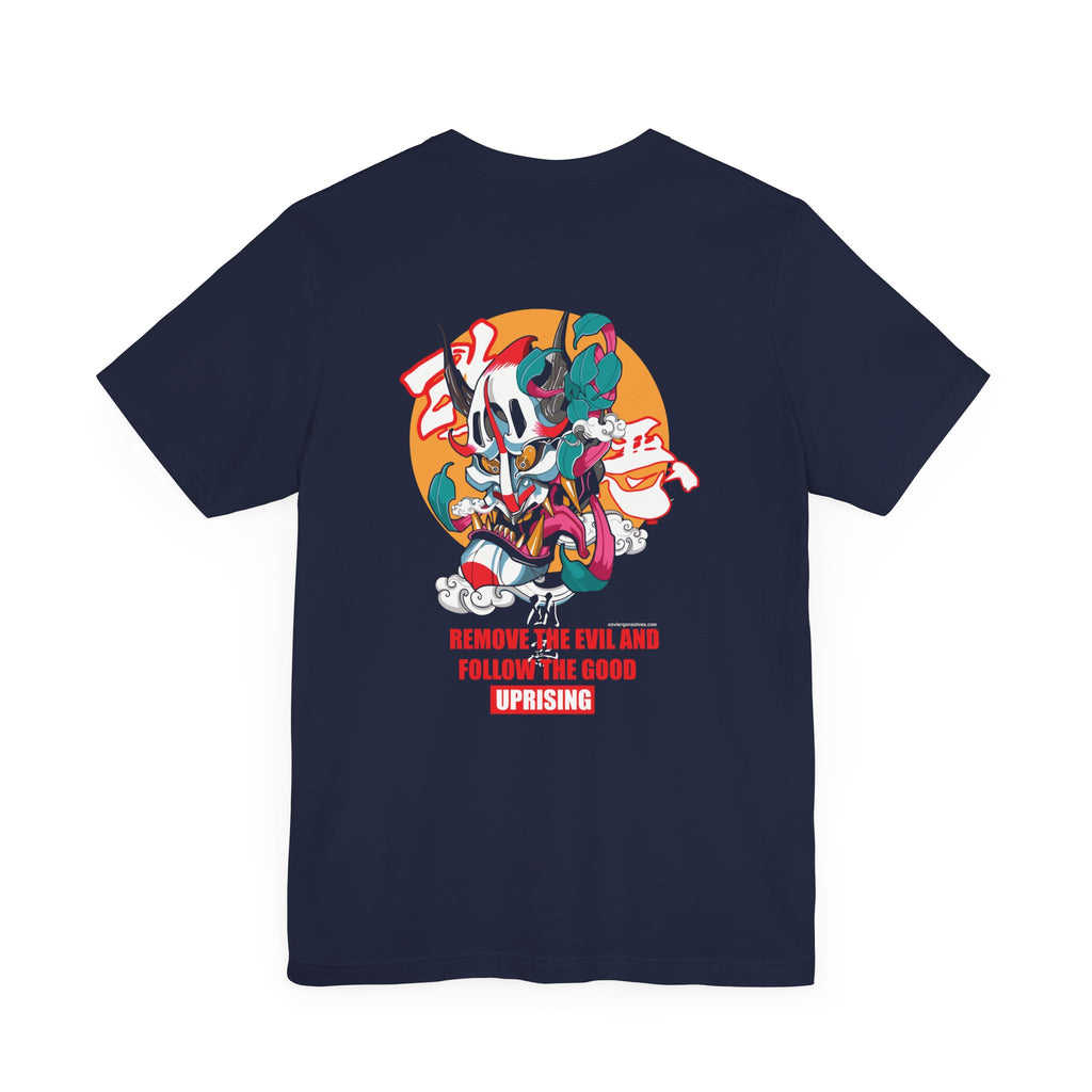 Crazy Wicked Goblin Good Evil Back Print Unisex Cotton Tshirt - Xavi's World