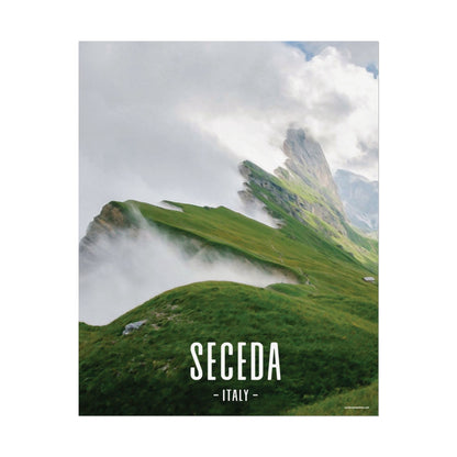 Seceda Ridge Italy Painting Window to the World Vertical Poster - Xavi's World