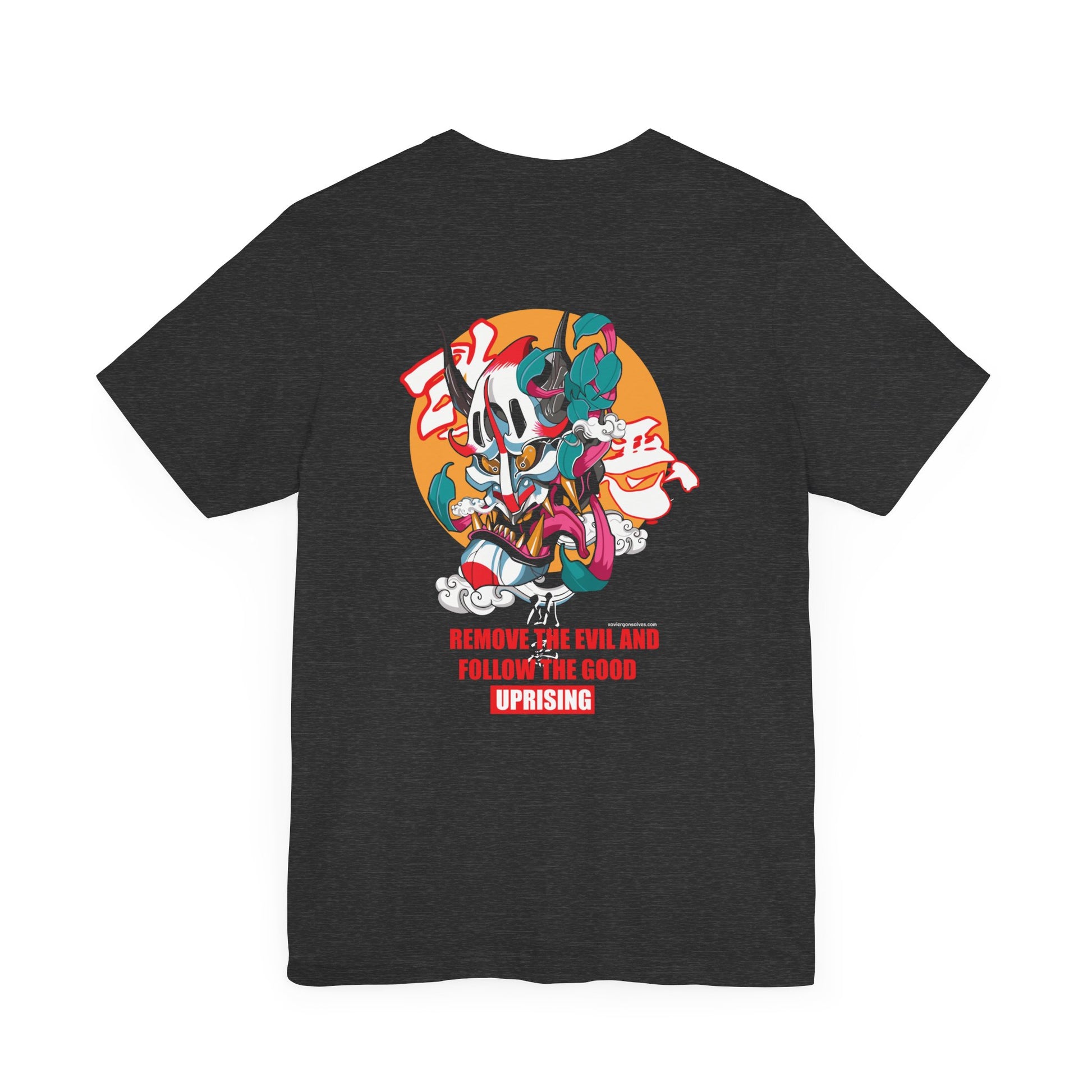 Crazy Wicked Goblin Good Evil Back Print Unisex Cotton Tshirt - Xavi's World