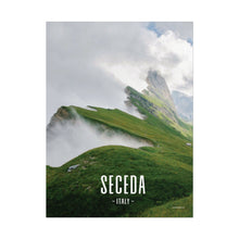 Load image into Gallery viewer, Seceda Ridge Italy Painting Window to the World Vertical Poster - Xavi&#39;s World
