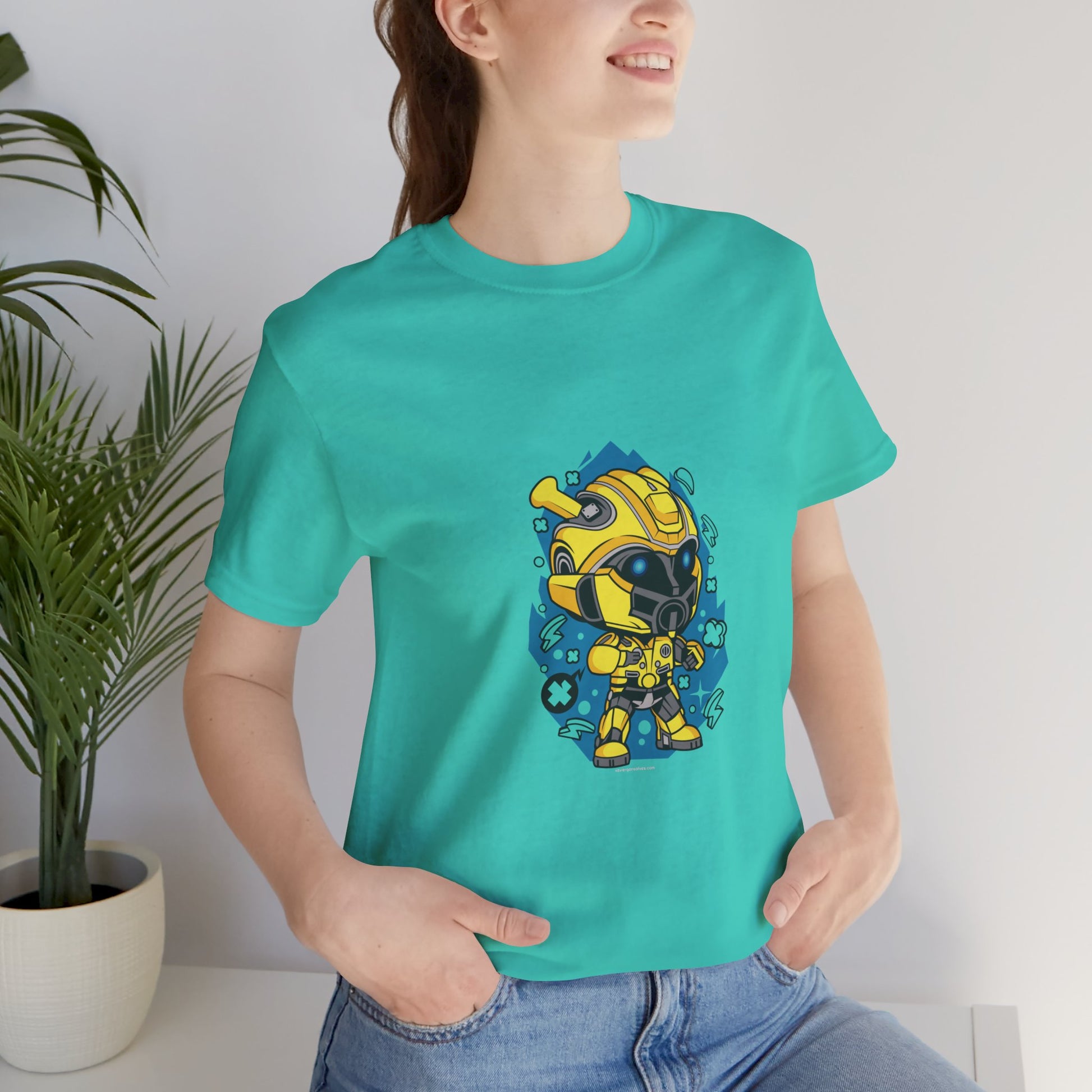 Chibi Bee Transform Cartoon Unisex Tshirt - Xavi's World