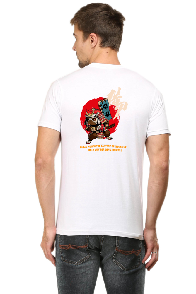 Xavi's Samurai Pug Back Print Streetwear Unisex Tshirt - Xavi's World