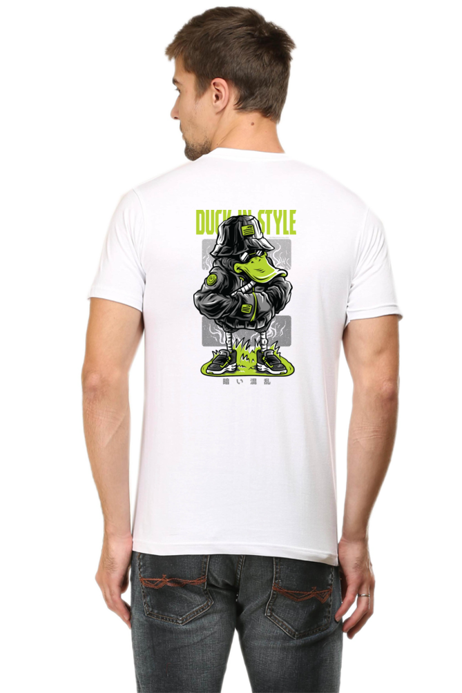 Xavi's Duck in Style Back Print Streetwear Unisex Tshirt - Xavi's World