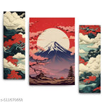 Japanese Theme Set of 3 Wall Painting
