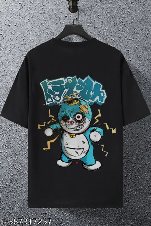 Basic Quality Oversized Angry Doraemon Backprint Unisex Tshirt