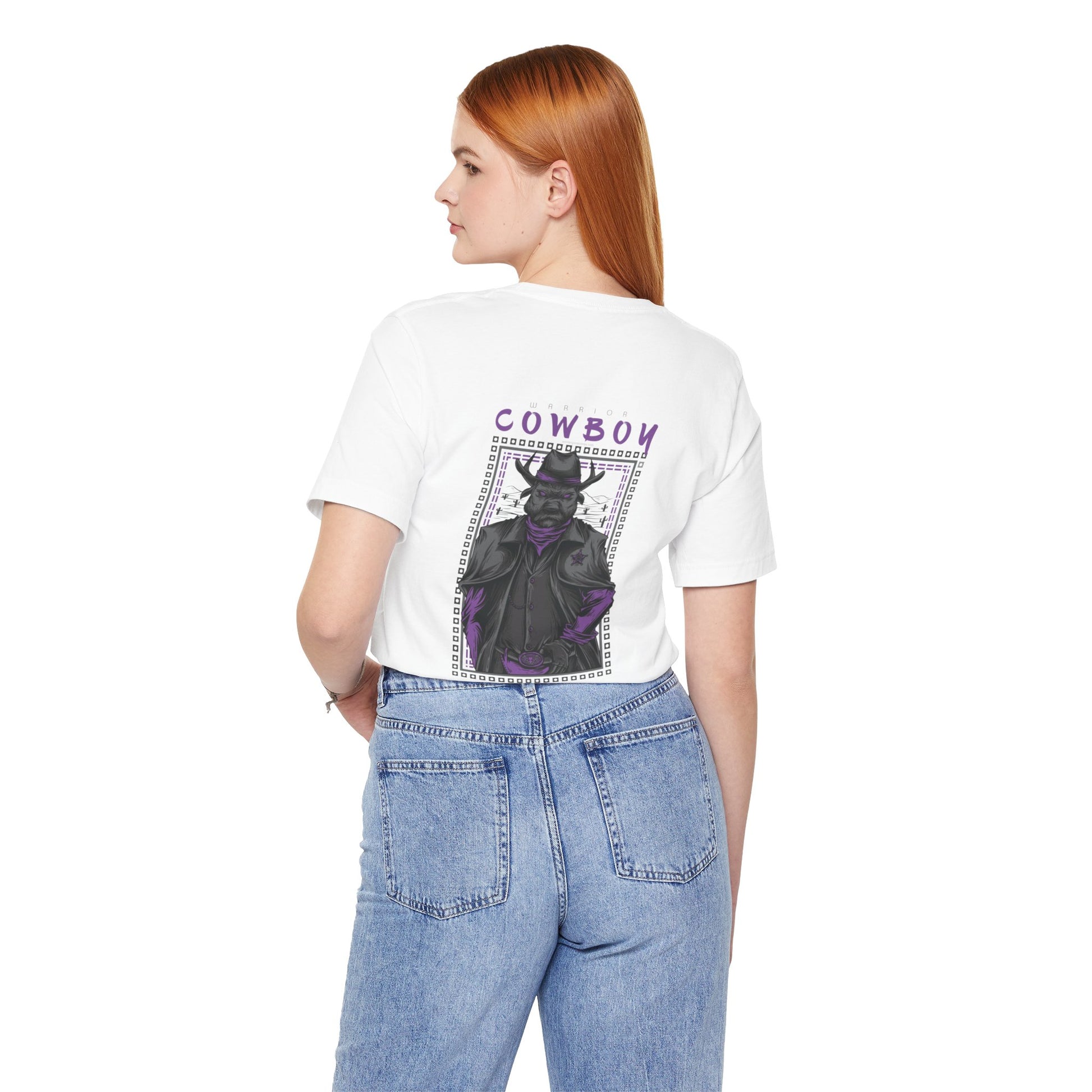 Xavi's Animal Cowboy Warrior Art Back Print Streetwear Unisex Tshirt - Xavi's World