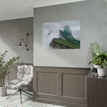 Load image into Gallery viewer, Seceda Ridge Italy Painting Window to the World Horizontal Poster - Xavi&#39;s World
