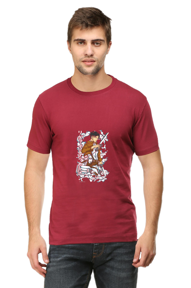 AOT Badass Levi Unisex Cotton T-shirt - Xavi's World
