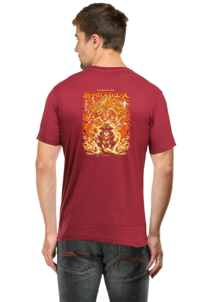 Ace-ing Art Back Print Unisex Cotton Tshirt - Xavi's World