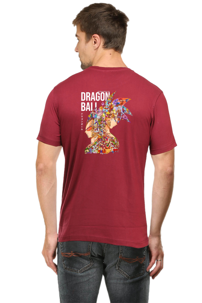 Dragon of Ball Mosaic Art Back Print Unisex Cotton Tshirt - Xavi's World