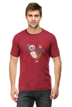 Load image into Gallery viewer, Martial Art Panda Typography Cartoon Unisex Tshirt - Xavi&#39;s World
