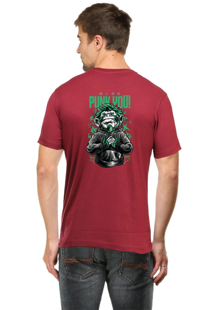 Xavi's Punk You Ape Back Print Streetwear Unisex Tshirt - Xavi's World