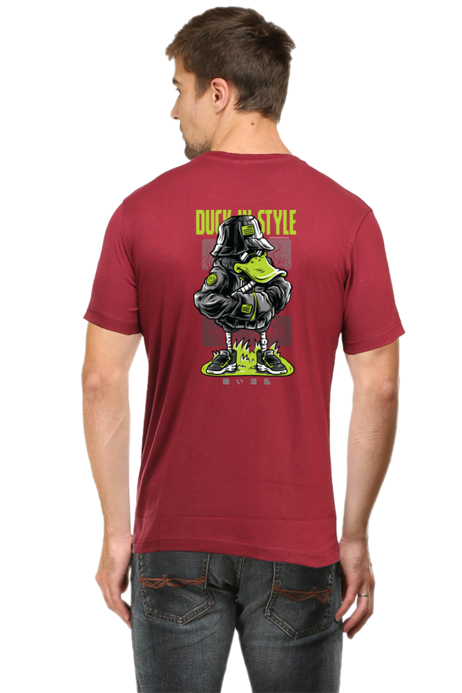 Xavi's Duck in Style Back Print Streetwear Unisex Tshirt - Xavi's World
