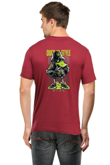 Xavi's Duck in Style Back Print Streetwear Unisex Tshirt - Xavi's World