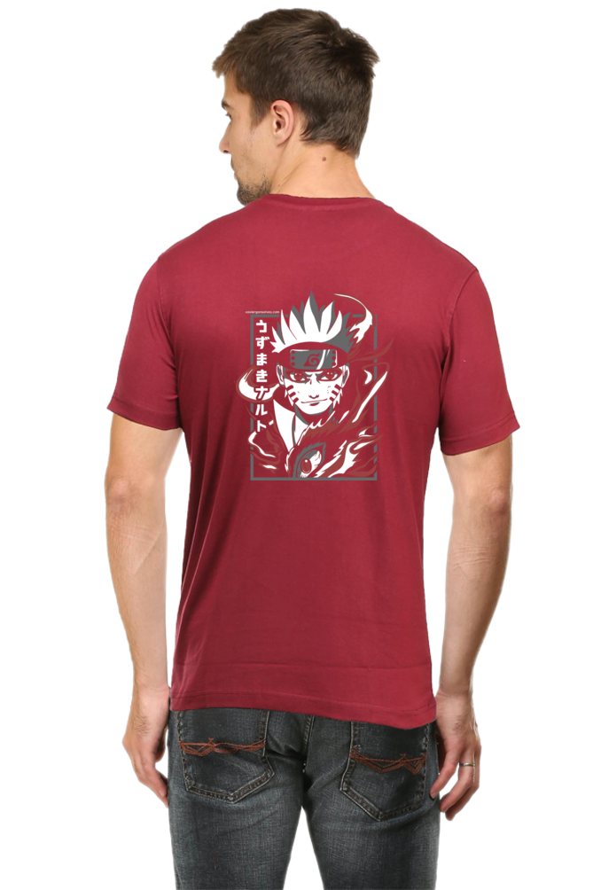 Anime Sage Rage Back Print Unisex Cotton Tshirt - Xavi's World