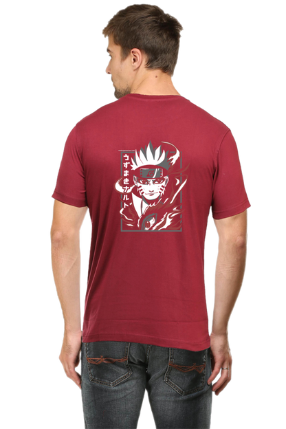 Anime Sage Rage Back Print Unisex Cotton Tshirt - Xavi's World