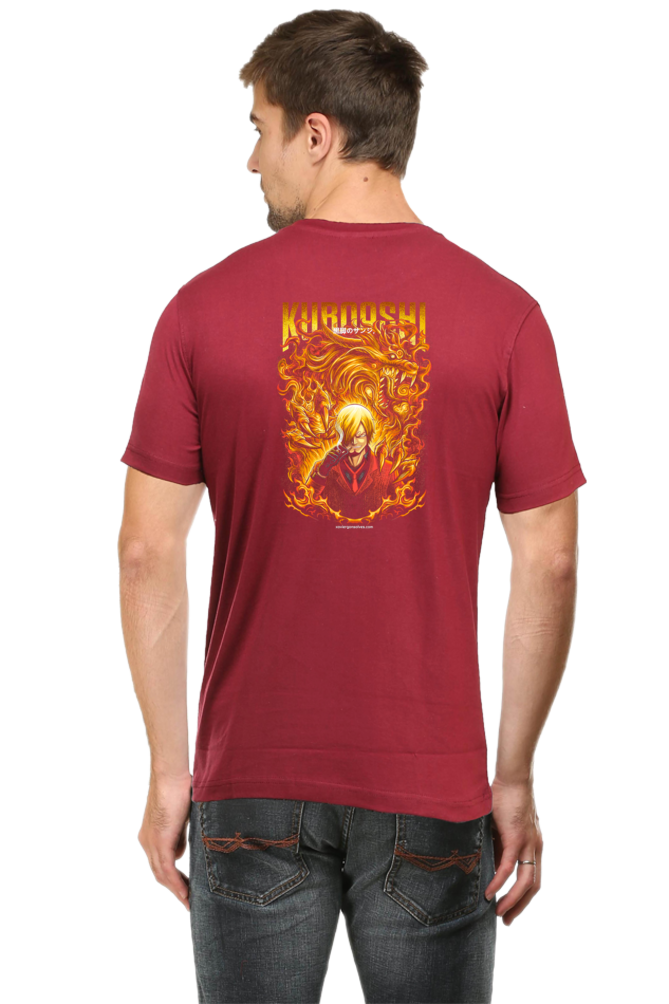 Sanji Art Back Print Unisex Cotton Tshirt - Xavi's World