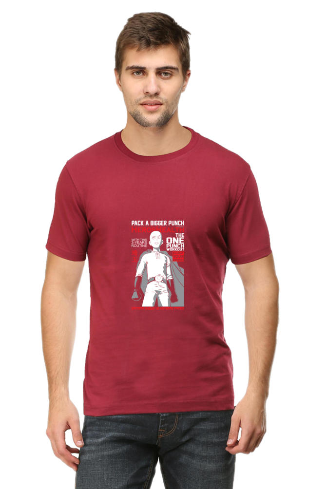 Saitama Hero's Health Magazine Unisex Cotton T-shirt - Xavi's World