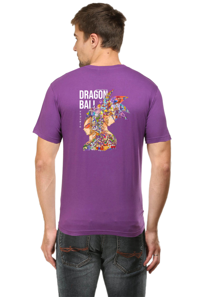 Dragon of Ball Mosaic Art Back Print Unisex Cotton Tshirt - Xavi's World