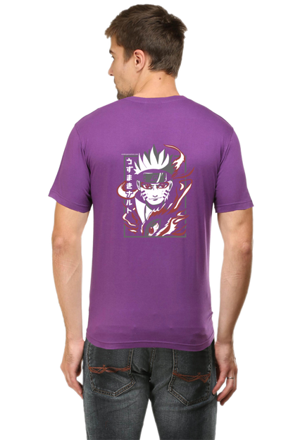 Anime Sage Rage Back Print Unisex Cotton Tshirt - Xavi's World