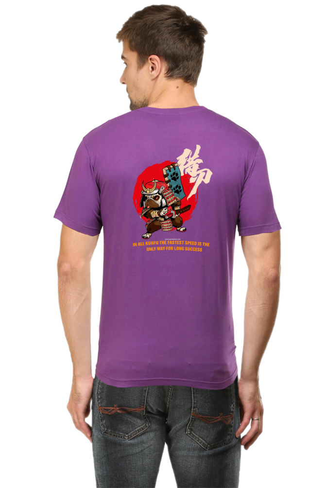 Xavi's Samurai Pug Back Print Streetwear Unisex Tshirt - Xavi's World