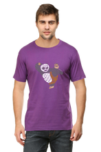 Load image into Gallery viewer, Martial Art Panda Typography Cartoon Unisex Tshirt - Xavi&#39;s World
