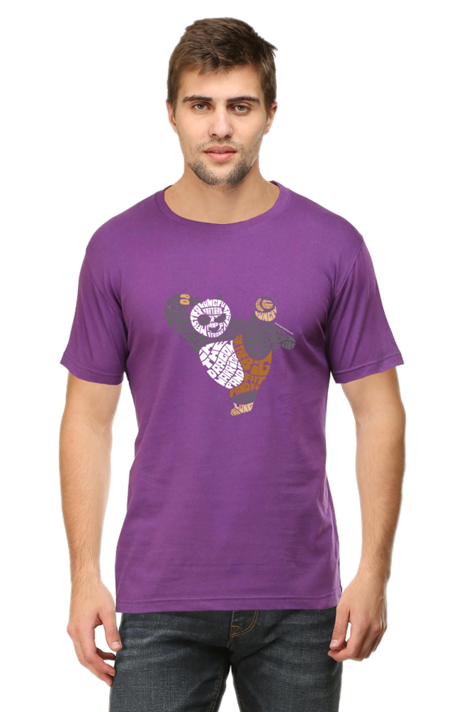 Martial Art Panda Typography Cartoon Unisex Tshirt - Xavi's World