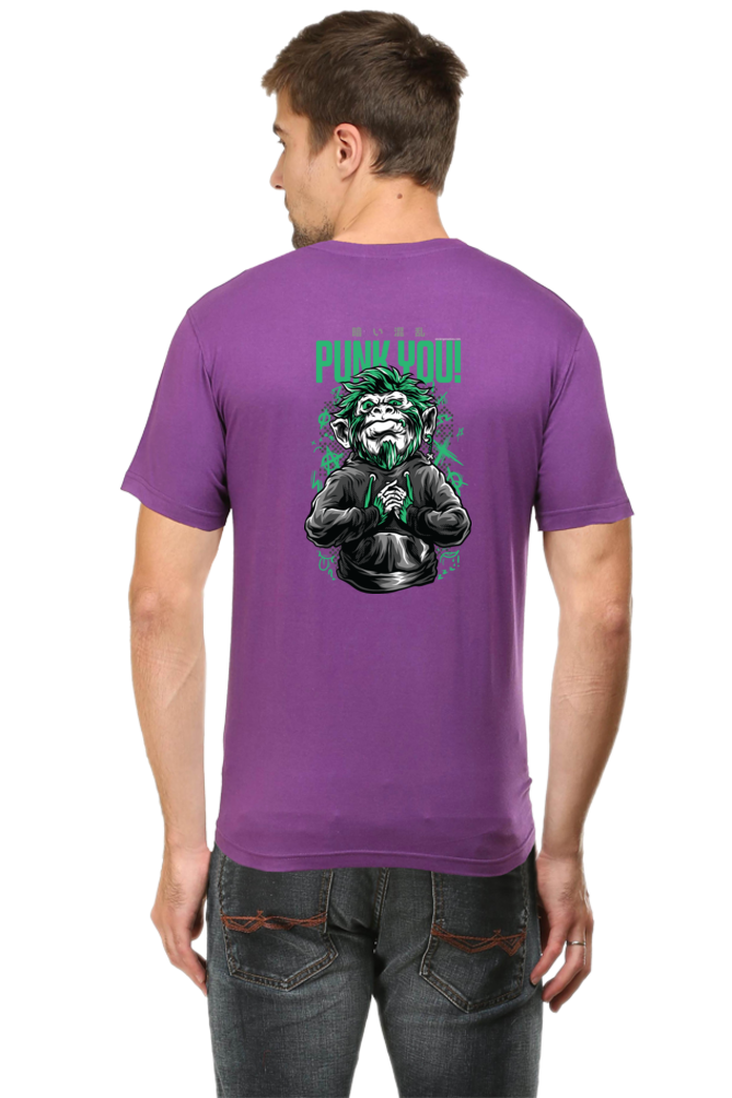 Xavi's Punk You Ape Back Print Streetwear Unisex Tshirt - Xavi's World