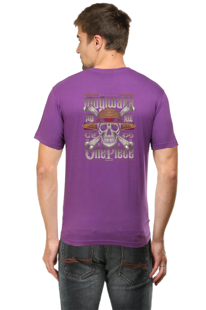 Mugiwara Pirate Art Back Print Unisex Cotton Tshirt - Xavi's World