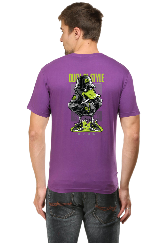 Xavi's Duck in Style Back Print Streetwear Unisex Tshirt - Xavi's World