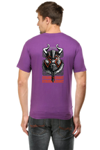 Xavi's Braid Beard Viking Knight Back Print Streetwear Unisex Tshirt - Xavi's World