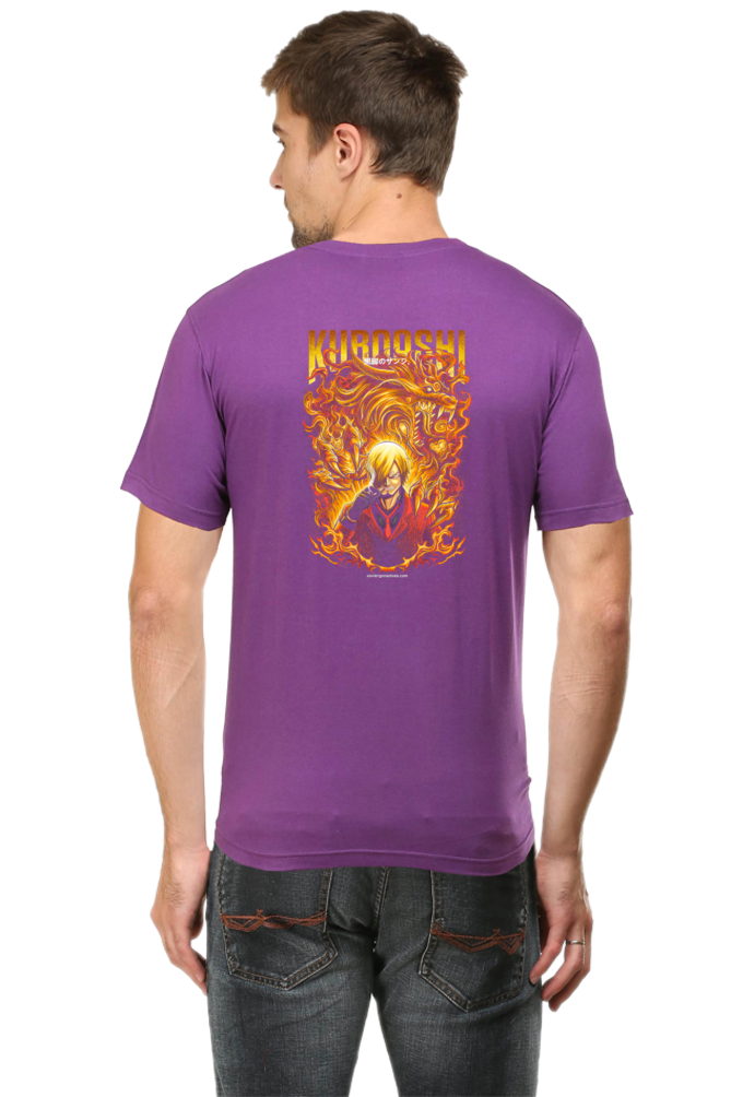 Sanji Art Back Print Unisex Cotton Tshirt - Xavi's World